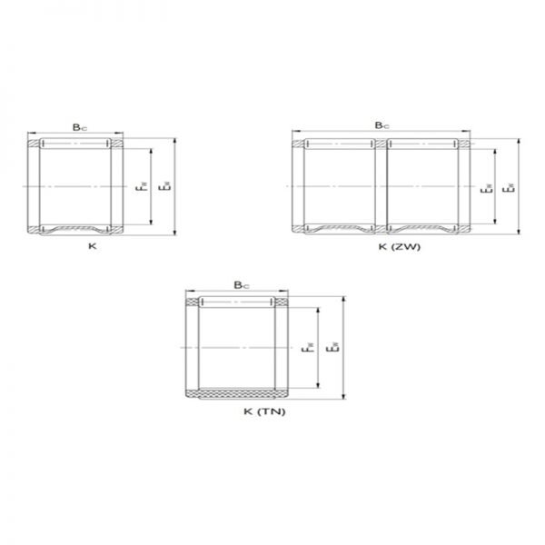 K Series Line Drawing | KG Bearing