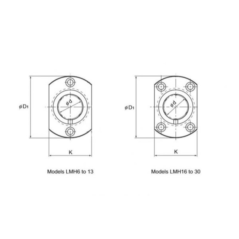 LMH Line Drawing | KG Bearing