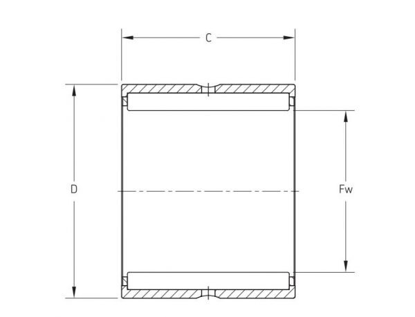 NKS Line Drawing | KG Bearing