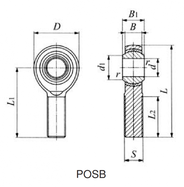 POSB Line Drawing | KG Bearing