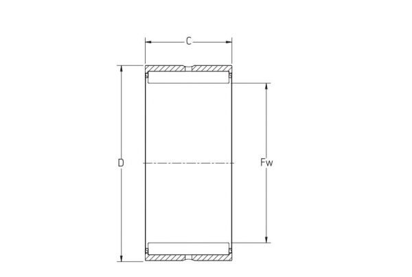 RNA series Line Drawing | KG Bearing