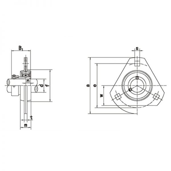 SAPFT Line Drawing | KG Bearing