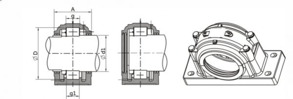 SD 200 300 Line Drawing | KG Bearing