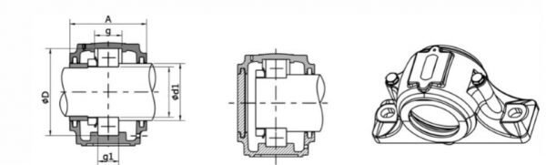 SN 3000 - 3100	Line Drawing | KG Bearing