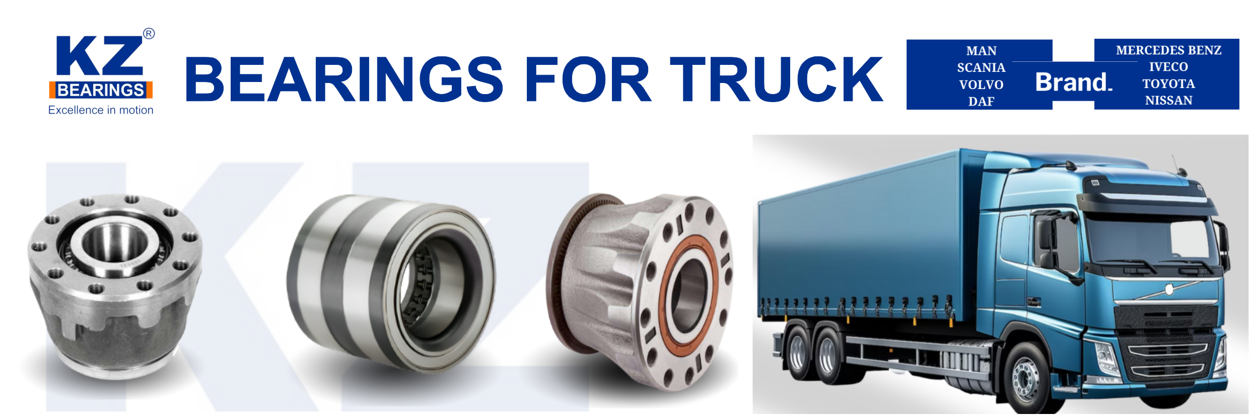 KZ bearings for TRUCK and BUS