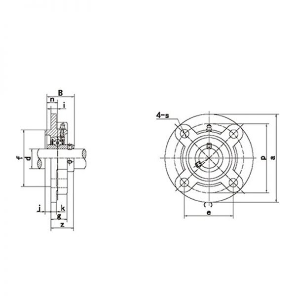 UCFC Line Drawing | KG Bearing