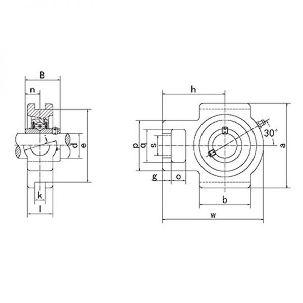 UCT Line Drawing | KG Bearing